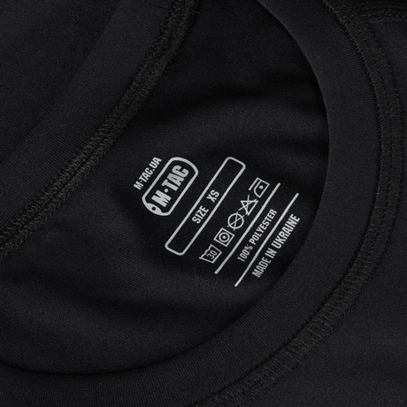 M-Tac T-shirt Ultra Light Polartec Lady -koon merkki, näyttää tuotetunnisteen ja materiaalikoostumuksen.