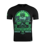 M-Tac T-Shirt Night Vision Odin-printillä, NVG-kypärä ja korpit, 'Valhalla Calling' -teema, pohjoismaisesta mytologiasta inspiroitu design.
