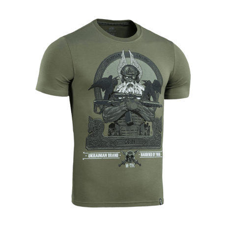 M-Tac T-Shirt Odin, Odin-printti ja korpit Hugin ja Munin, teksti 'Valhalla Calling', mukava puuvilla-elastaaniseos.