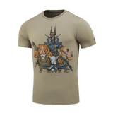 M-Tac T-Shirt Rex Team skarpskyttipainatuksella, näyttää toveruutta ja tiimityötä, valmistettu pehmeästä joustavasta puuvillaseoksesta mukavuuteen.