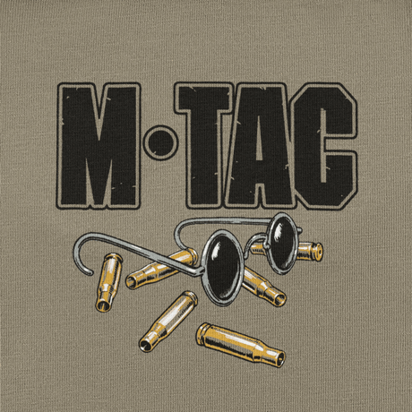 M-Tac T-Shirt Talpa -design silmälaseilla ja patruunan hylsyillä, symboloi tarkkuutta ja omistautumista.