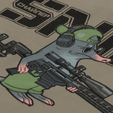 Humoristinen design M-Tac T-Shirt Talpa -paidassa, sokea tarkka-ampuja-myyyrä, symboloi omistautumista ja tarkkuutta.