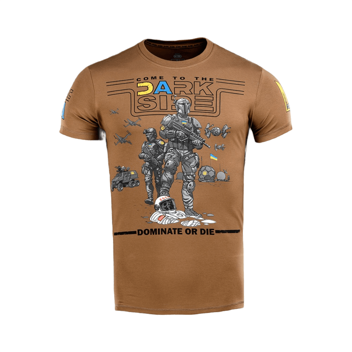 M-Tac T-shirt UA Side Light Olive uniikilla designilla, kestävä ja mukava, valmistettu 93% puuvillaa ja 7% elastaania, MagnaColours®-printti
