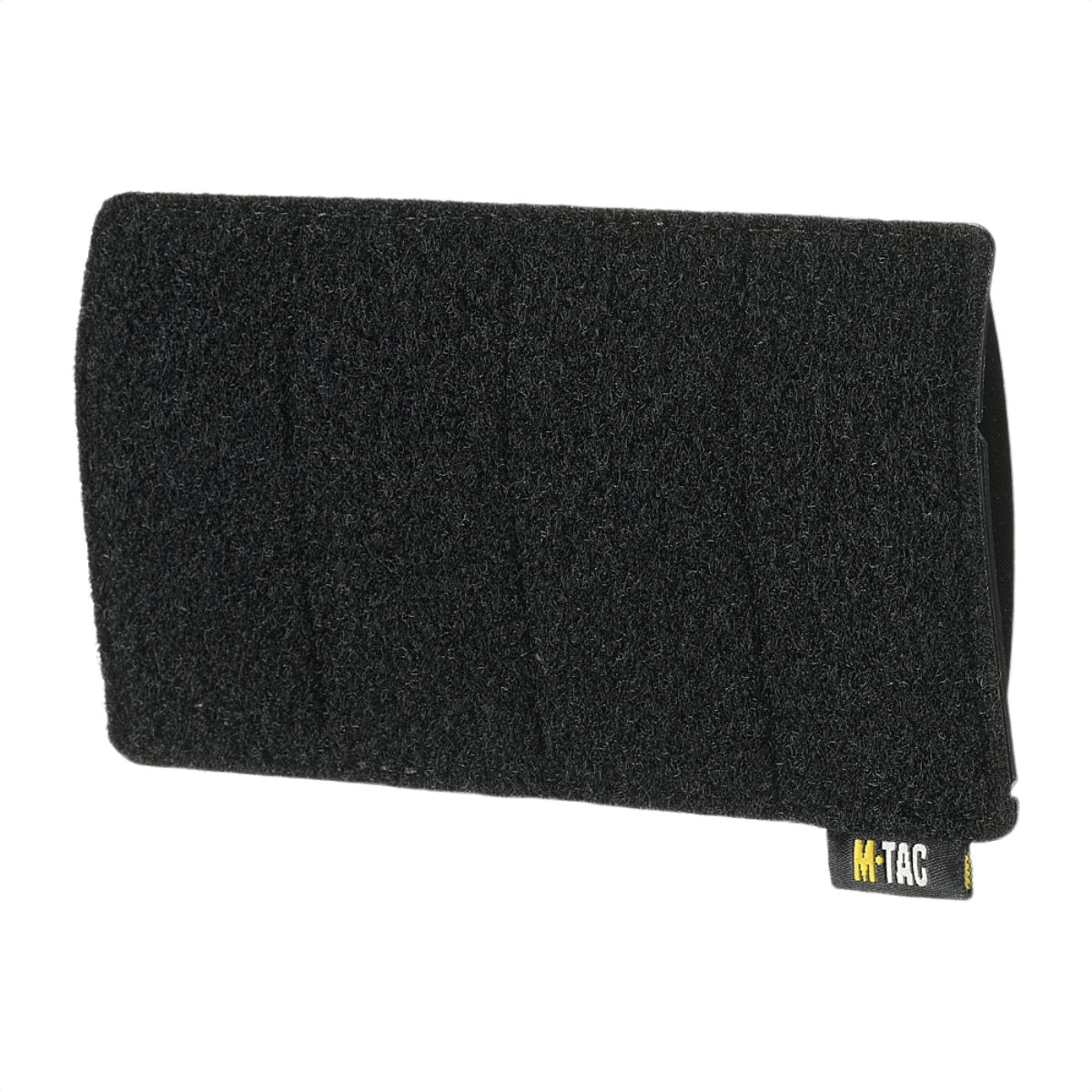 M-Tac Tactical Morale Patches Display Board, musta, tarkoitettu kiinnitykseen MOLLE-järjestelmiin, mitat: 160 x 85 mm.