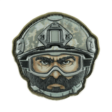 M-Tac Patch Emoji #6 3D-efektillä ja Velcro-kiinnityksellä, taktinen moraalimerkki vaatteisiin ja varusteisiin, 6.5 x 6.5 cm, PVC.