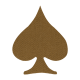 M‑Tac Patch Spades Laser Cut Cordura 500D Velcro-kiinnityksellä; taktinen Ace of Spades -patch univormuihin ja varusteisiin, ihanteellinen sotilaskäyttöön