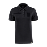 M-Tac Tactical Polo-Shirt 65/35 Lady mustana, Velcro-hihoissa, rinnassa ja selässä merkeille, puuvilla-polyester.