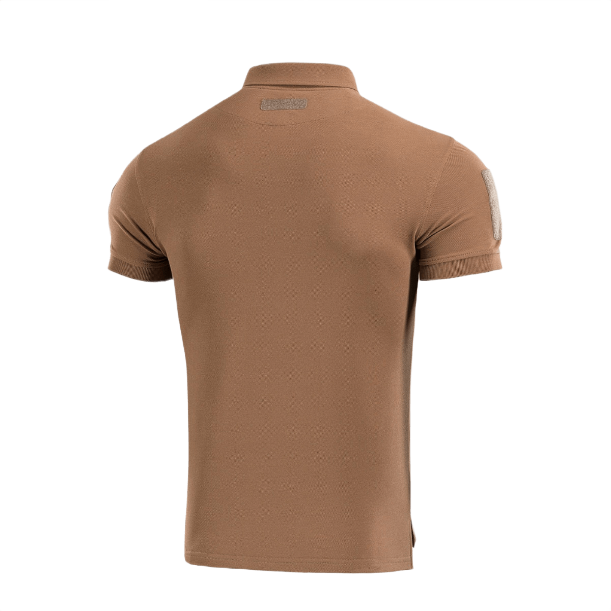 M-Tac Tactical Polo Shirt 65/35 takaa, Velcro-paneelit hihoissa merkeille. Sopii poliisi- ja turvallisuushenkilöstölle
