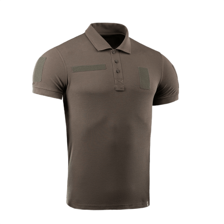 M-Tac Tactical Polo Shirt 65/35 suunniteltu poliisiunivormuihin, puuvilla ja polyesteri, Velcro-paneelit merkeille, mukava ja kestävä