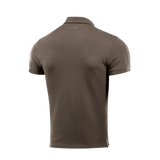 M-Tac Tactical Polo Shirt 65/35 takaa, näyttää Velcro-paneelit hihoissa, sopii poliisiunivormuihin, mukava puuvilla-polyester-sekoitus