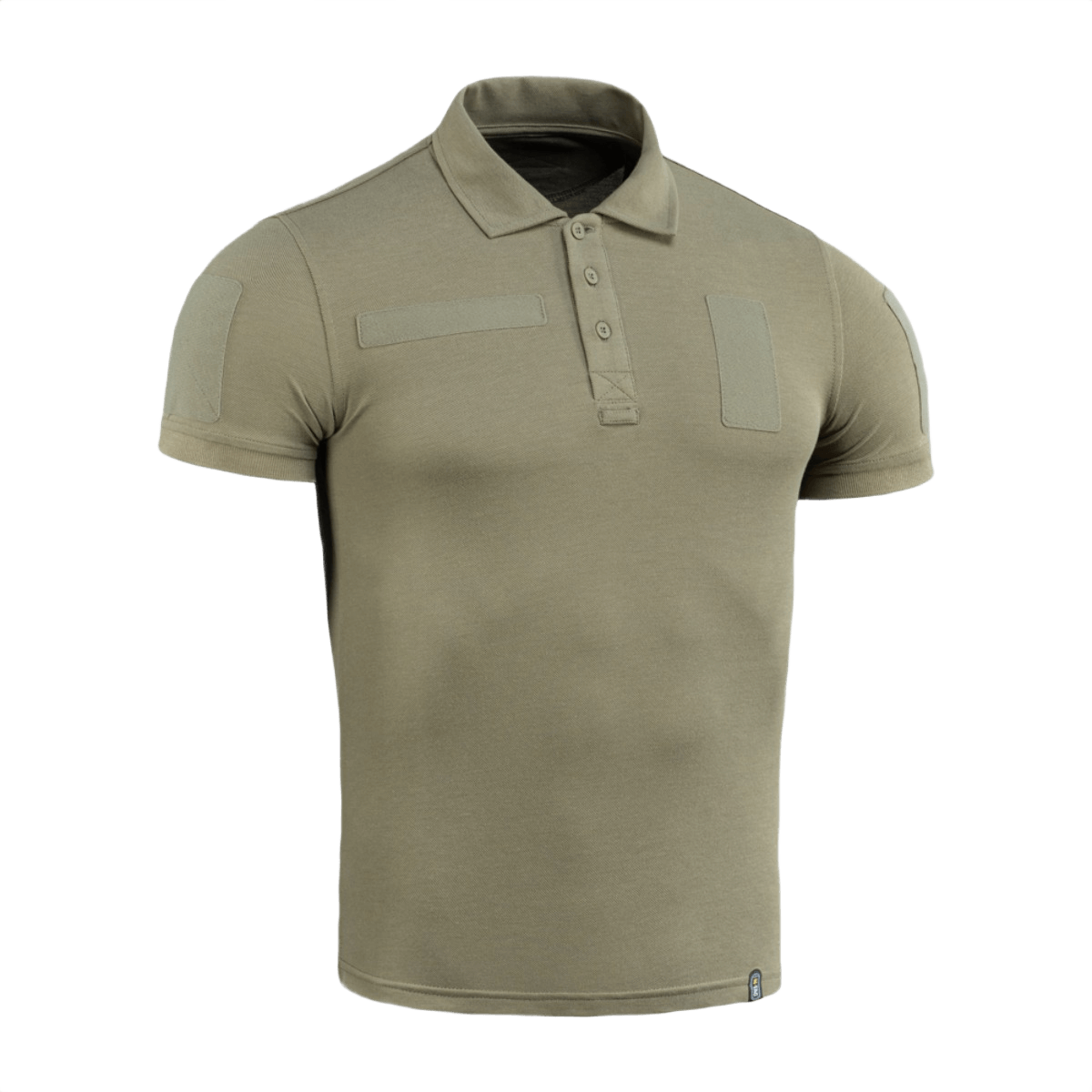 M-Tac Tactical Polo Shirt 65/35 khaki univormuihin ja turvallisuustyöhön, kevyt ja joustava Velcro-paneeleilla merkeille