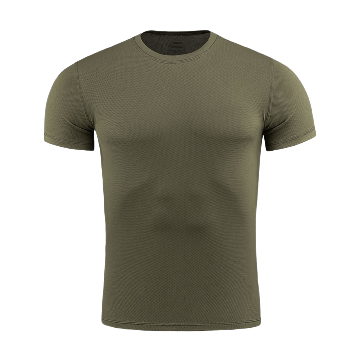 M-Tac Tactical Sweat-Wicking T-Shirt Summer, oliivinvihreä, suunniteltu lämpimiin kausiin, 100% polyesteri, hikiä siirtävä, nopeasti kuivuva.