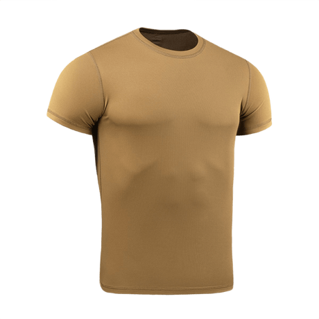 M-Tac Tactical Sweat-Wicking T-Shirt Summer, ruskea, anatominen istuvuus ja hikiä siirtävä, täydellinen lämpimään säähän.