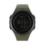 M-Tac Tactical Kello 2166, kompassi, LED-taustavalo, ABS-muovikotelo ja 5ATM vesitiiviys.