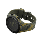 M-Tac Tactical Ur 2166 maastokuvioituna, kompassilla ja LED-taustavalolla, sopii ulko- ja taktiseen käyttöön, kestävä ABS-muovi.
