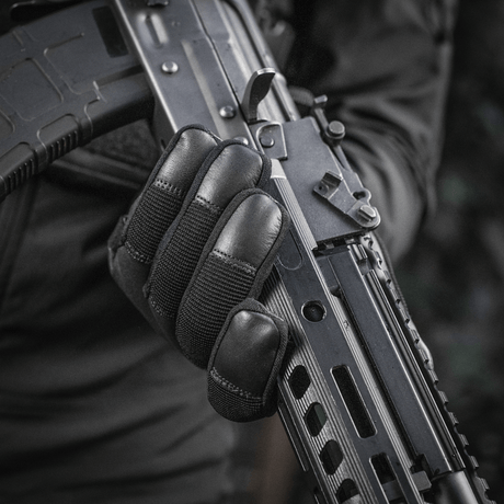 M-Tac Handsker Police Gen.2 pitää asetta turvallisuutta ja hallintaa varten, nahkaa, liukumaton sisäpinta ja säädettävä Velcro.