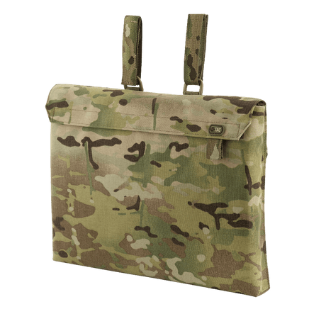 M-Tac Bundeswehr-makuualustan laukku maastokuvioidusta kestävästä materiaalista, tarrakiinnitys, galleria-asento 1.