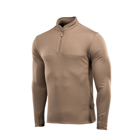 M-Tac Thermal Fleece Trøje Delta Level 2 beige, valmistettu 100% polyesteristä YKK-vetoketjuilla, sopii kylmään ilmastoon.