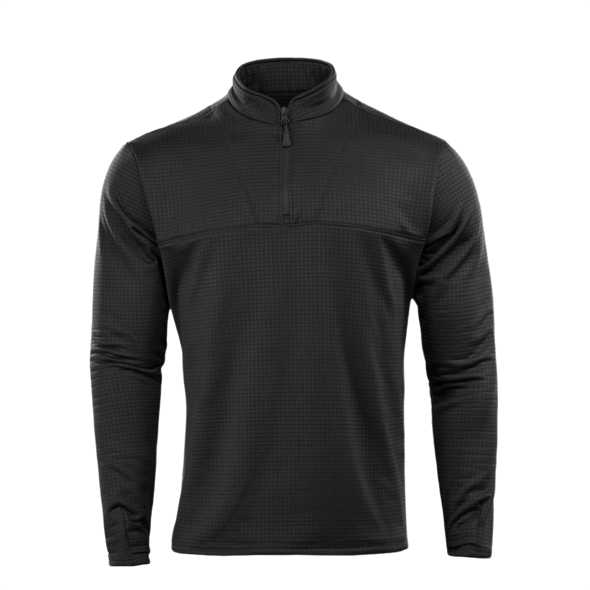M-Tac Thermal Fleece Trøje Delta Level 2 mustana, suunniteltu ECWCS-toiseksi kerrokseksi kylmiin oloihin, YKK-vetoketjut, 100% polyester, 250 g/m².