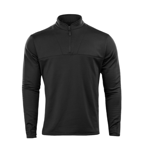 M-Tac Thermal Fleece Trøje Delta Level 2 mustana, suunniteltu ECWCS-toiseksi kerrokseksi kylmiin oloihin, YKK-vetoketjut, 100% polyester, 250 g/m².