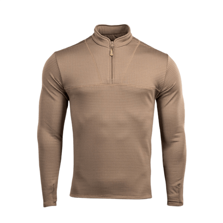 M-Tac Thermal Fleece Trøje Delta Level 2 hiekansävy YKK-vetoketjulla, suunniteltu kylmiin ja karuihin oloihin.