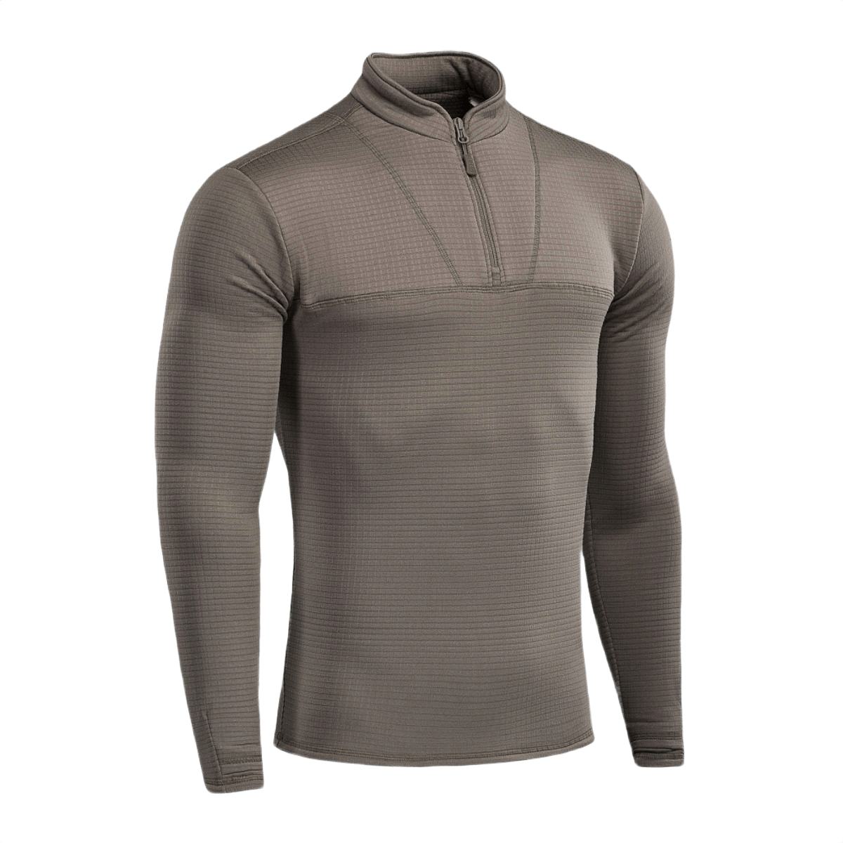 M-Tac Thermal Fleece -paita Delta Level 2 ruskeana, ihanteellinen kylmiin olosuhteisiin kosteutta siirtävästä polyesteristä ja YKK-vetoketjulla