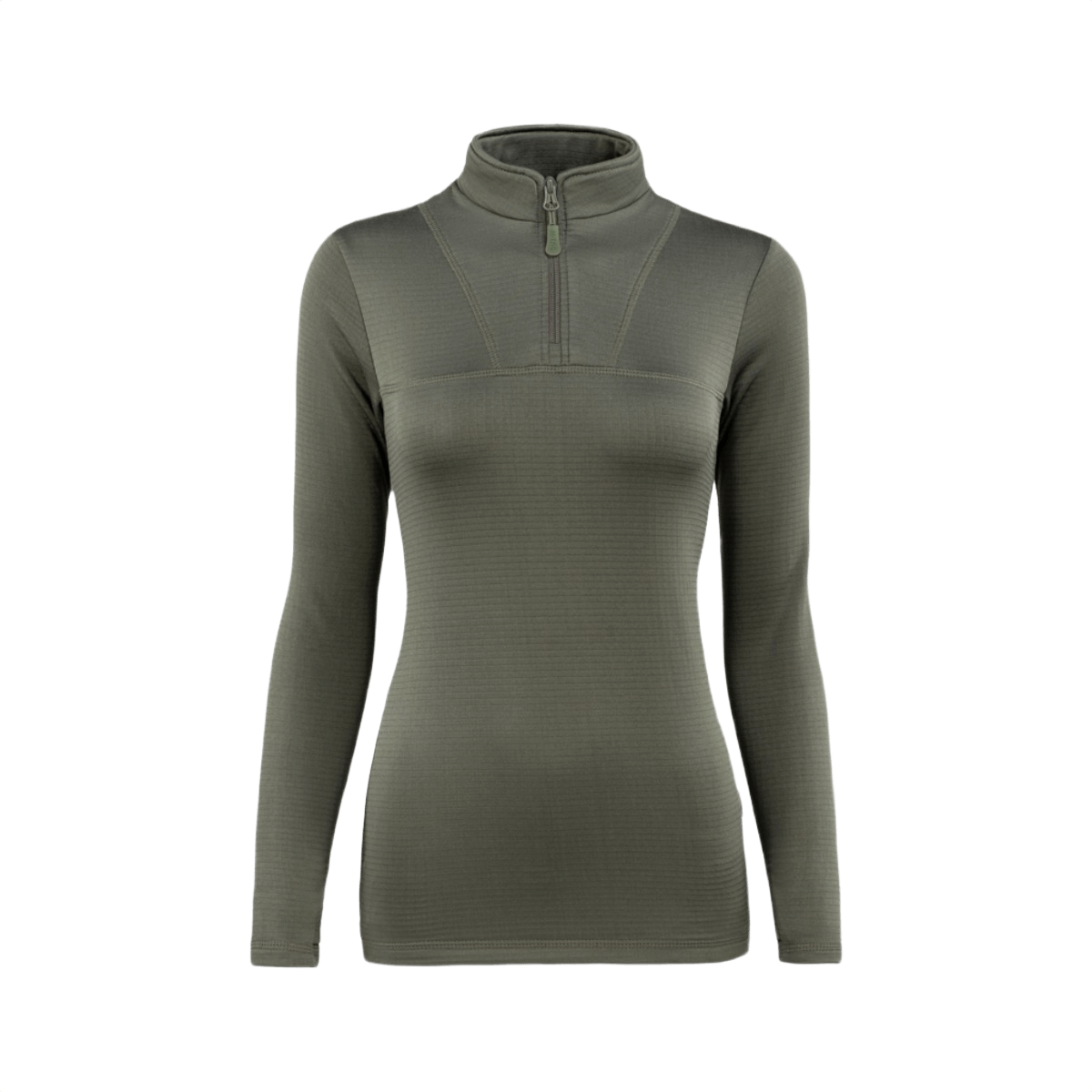 M-Tac Thermal Fleece Shirt Delta Level 2 Lady - naisten termopaita korkealaatuisesta polyesteristä, hengittävä ja nopeasti kuivuva, vihreä.