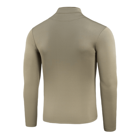 M-Tac Thermal Fleece Trøje Delta Level 2, lämpöpaita takaa, suunniteltu kylmään säähän, valmistettu 100% polyesteristä, beige väri, YKK-vetoketju.