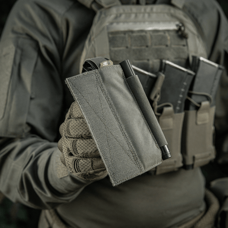 M‑Tac Tourniquet Pouch Elastic Gen.5 taktiseen liiviin CAT tourniquetin ja kynän kanssa, pääsy molemmilta puolilta, Cordura 500D
