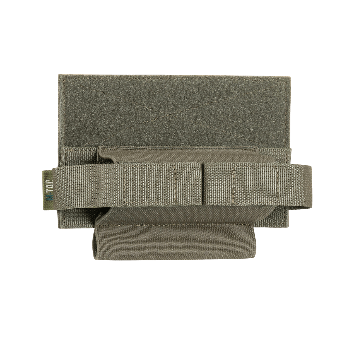 M‑Tac Tourniquet Pouch Elastic Gen.5 Cordura 500D -materiaalista, kätevä CAT-tourniquetille, tummanvihreä, edestä nähtynä.