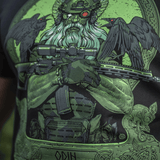 M-Tac T-Shirt Night Vision Odin, moderni taisteluvarustus ja korpit Hugin ja Munin, 'Valhalla Calling' -teema. Pehmeä puuvillasekoite.