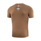 M-Tac T-Shirt Odin Odin-, Hugin‑ ja Munin‑painatuksilla, pohjoismainen mytologia, 'Valhalla Calling', ruskea t‑paita; puuvilla‑ ja elastaaniseos.