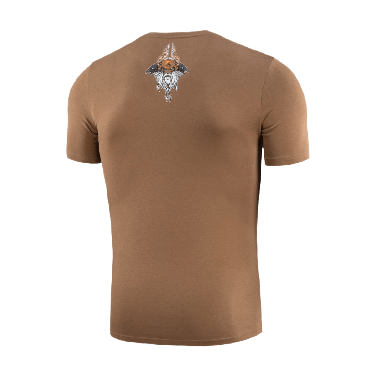 M-Tac T-Shirt Odin Odin-, Hugin‑ ja Munin‑painatuksilla, pohjoismainen mytologia, 'Valhalla Calling', ruskea t‑paita; puuvilla‑ ja elastaaniseos.