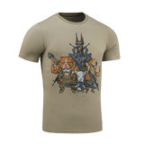 M-Tac T-Shirt Rex Team -paita, jossa printti ampumajoukkueesta symboloi tarkka-ampujien ystävyyttä, pehmeässä puuvillaseoksessa.