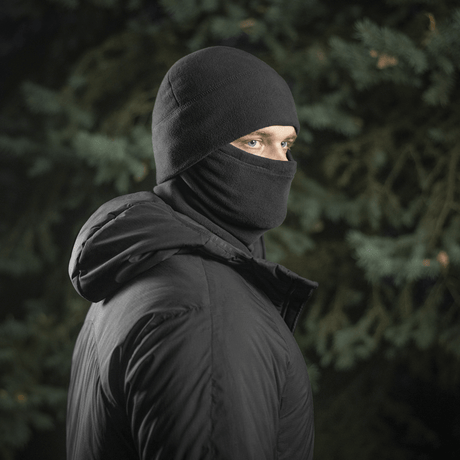 M-Tac Tube Scarf Polartec monitoiminen musta kauluri, suojaa tuulelta ja kylmyydeltä, sopii ulkoiluun.