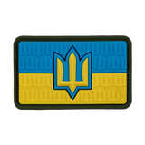 M-Tac-tarra Ukraine Flag ZSU Trident PVC, Trident-motiivilla, heijastaa Ukrainan ylpeyttä ja kansallista perintöä