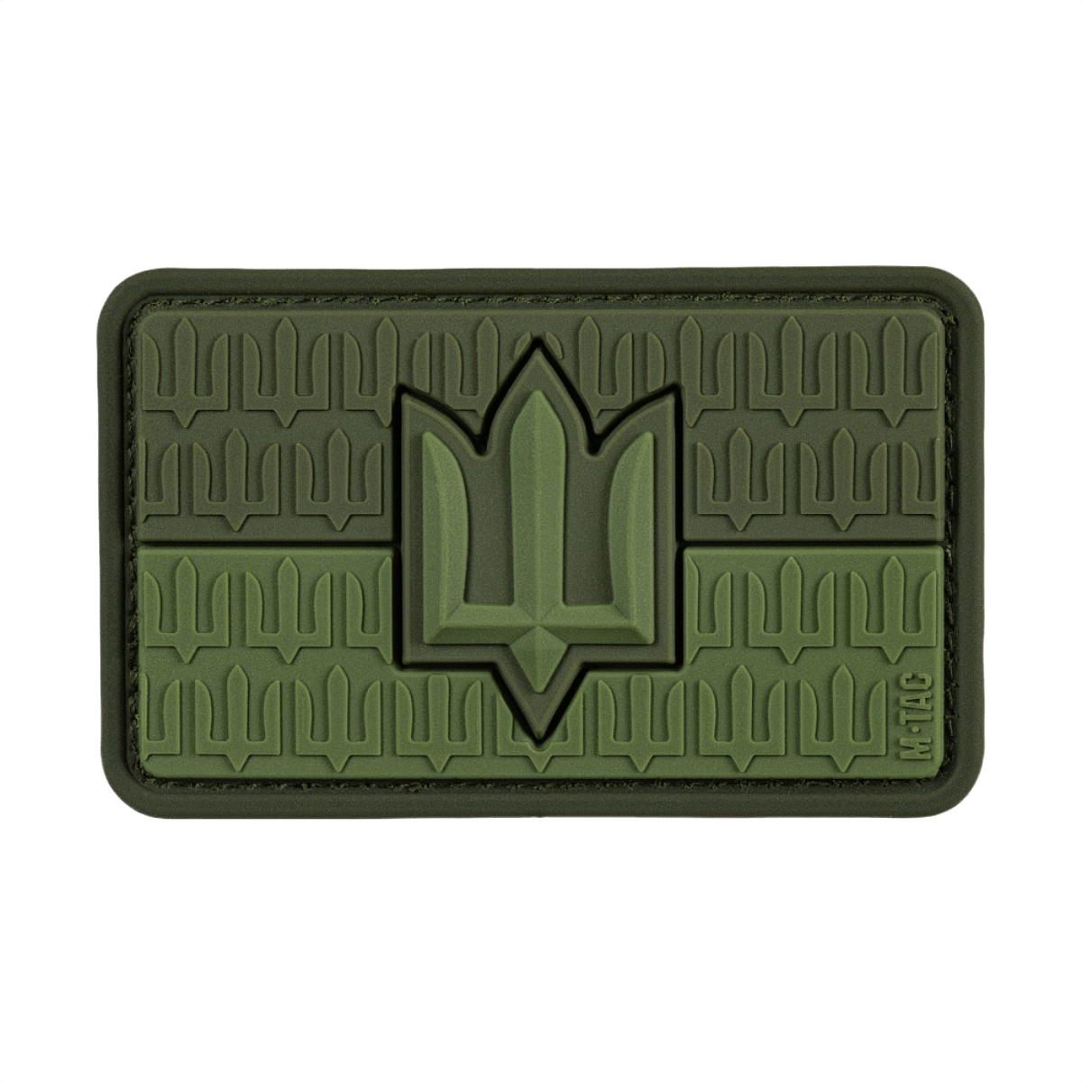 M-Tac-tarra Ukraine Flag ZSU Trident PVC vihreänä, symboloi Ukrainan armeijan ja kulttuurin ylpeyttä, 3D PVC