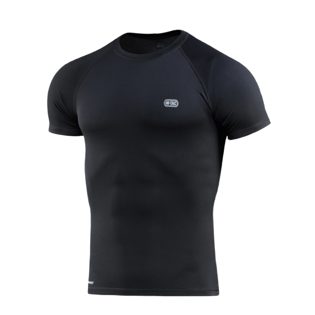 M-Tac T-paita Ultra Light Polartec musta, ihanteellinen harjoitteluun ja ulkoiluun, hikiä siirtävä ja anatominen istuvuus, Polartec® Power Dry®.