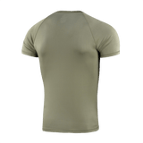 M-Tac T-paita Ultra Light Polartec takaa kuvattuna vihreänä, ihanteellinen harjoitteluun ja arkeen. Valmistettu kevyestä Power Dry® -materiaalista, heijastava logo.