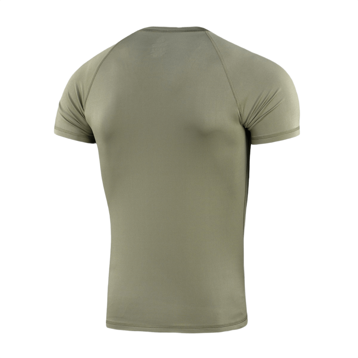 M-Tac T-paita Ultra Light Polartec takaa kuvattuna vihreänä, ihanteellinen harjoitteluun ja arkeen. Valmistettu kevyestä Power Dry® -materiaalista, heijastava logo.