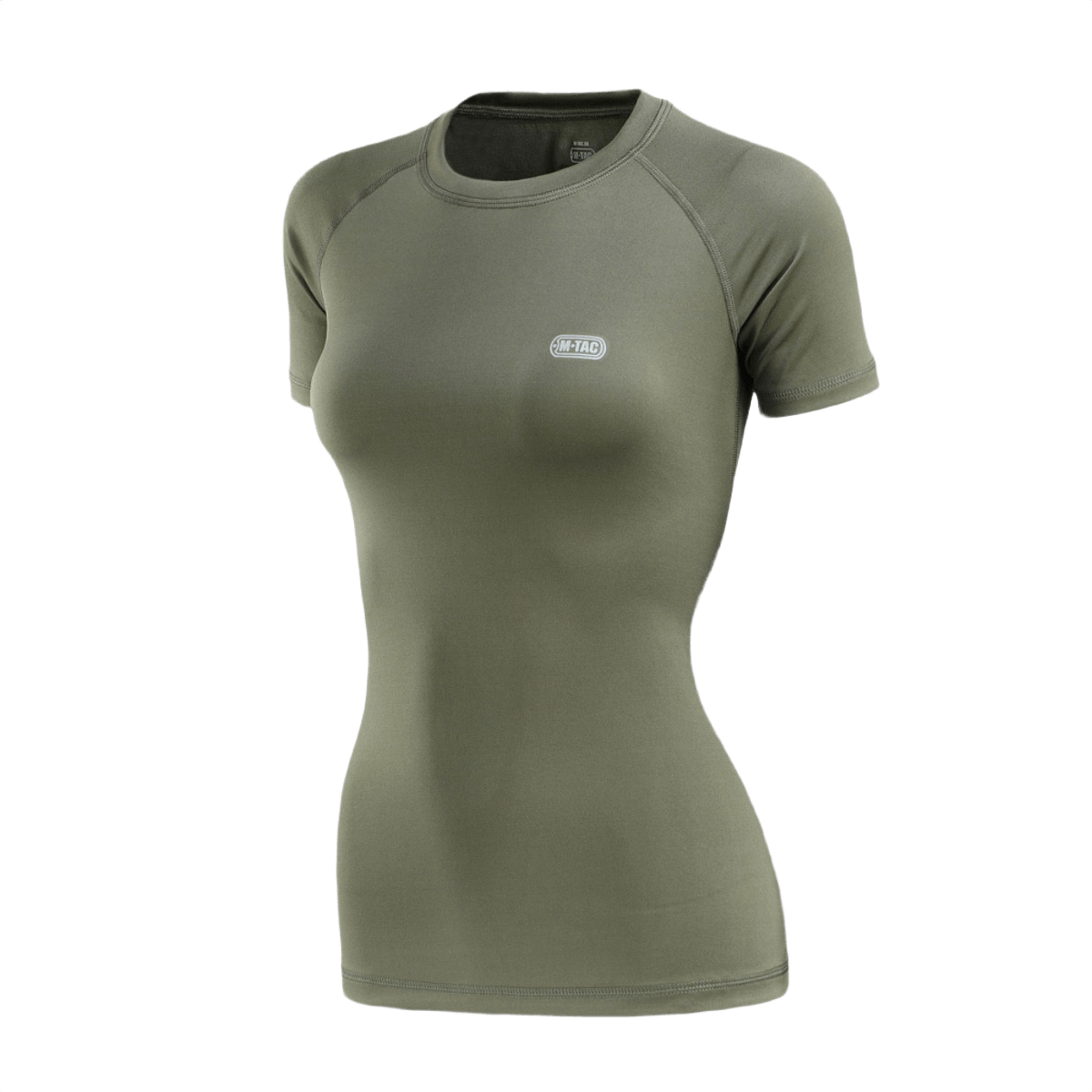 M-Tac T-shirt Ultra Light Polartec Lady naisille, kevyt ja hengittävä heijastavalla logolla, sopii treeniin ja arkeen.
