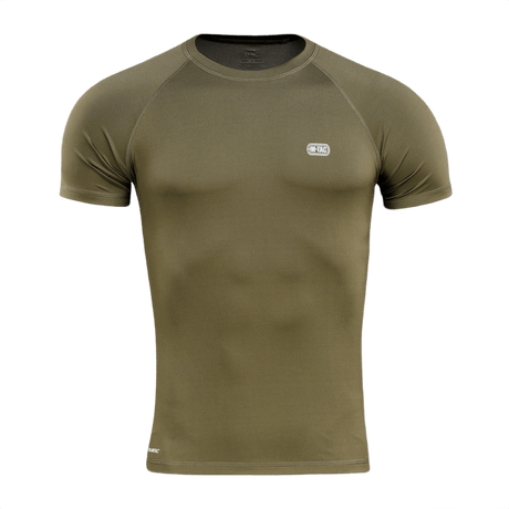 Oliivinvihreä M-Tac T-paita Ultra Light Polartec valmistettu Power Dry® -materiaalista, hikiä siirtävä ja nopeasti kuivuva.