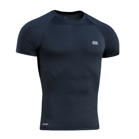 M-Tac T-paita Ultra Light Polartec musta, harjoitteluun ja ulkoiluun, valmistettu kevyestä, joustavasta Power Dry® -materiaalista, heijastava logo.