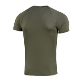 M-Tac T-paita Ultra Light Polartec vihreä, valmistettu Power Dry® -materiaalista, sopiva harjoitteluun ja ulkoiluun. Heijastava logo.