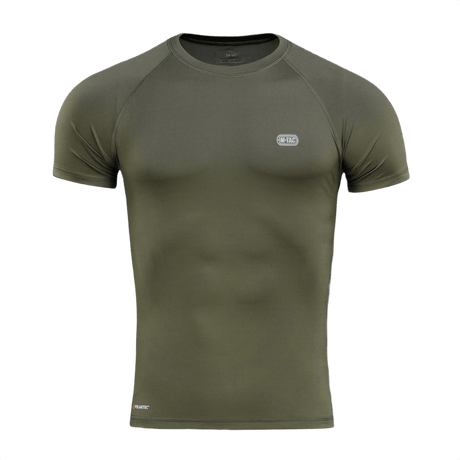 M-Tac T-paita Ultra Light Polartec oliivinvihreä, hikiä siirtävä Power Dry® -materiaali, sopiva harjoitteluun ja ulkoiluun.