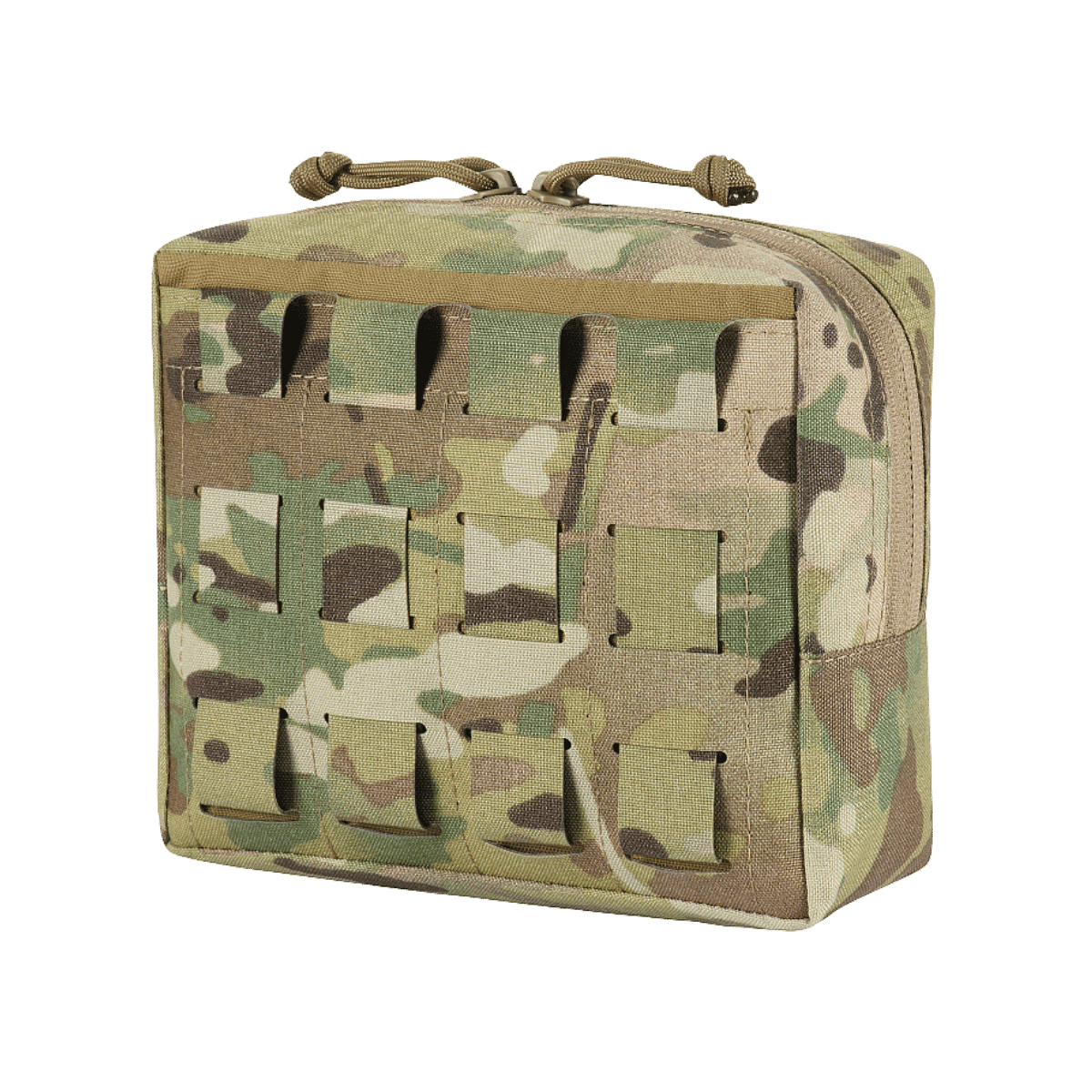 M-Tac Utility Taske Elite Medium multicam-maastokuvio, vahva vetoketjusuljin ja modulaarinen MOLLE-järjestelmä, galleria-asento 1.