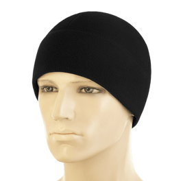 M-Tac Watch Cap Elite Fleece Beanie Hat Slimtex mustana, kevyt pipo taktiseen käyttöön ja talviaktiviteetteihin, fleece