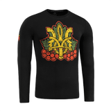M-Tac Viburnum T-Shirt Long Sleeve Trident- ja viburnum-designilla, symboloi kansallista ylpeyttä, rohkeutta ja yhtenäisyyttä.