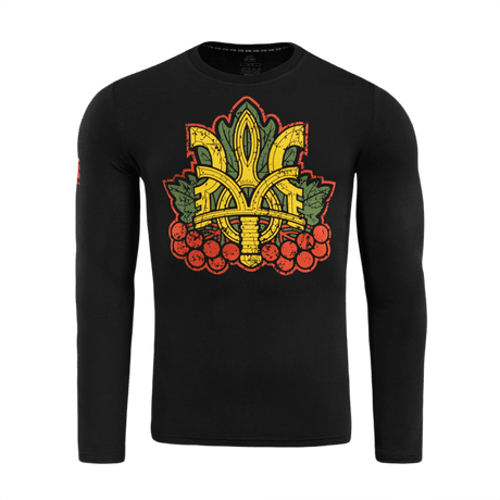 M-Tac Viburnum T-Shirt Long Sleeve tyylitellyllä Trident- ja viburnum-kuviolla. Symboloi historiaa ja yhtenäisyyttä pehmeässä, joustavassa kankaassa.