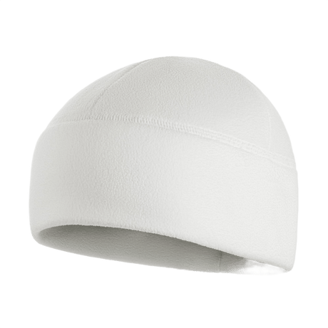 M-Tac Watch Cap Elite Fleece Beanie Hat valkoisena, kevyt ja lämmin pipo taktiseen käyttöön, ulkoiluun ja talveen, valmistettu fleecestä